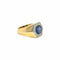 Bague 54 Art déco - Bague saphir et diamants en platine et or jaune 58 Facettes