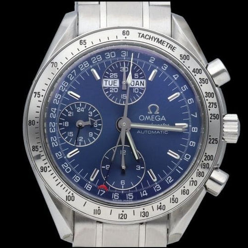 Omega Speedmaster - Montre Triple Date Chronograph en acier 58 Facettes MT47884