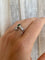 Bague 59 Vous et Moi - Bague en or blanc 18k émeraude et diamants 58 Facettes