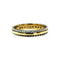 Bague 51 Bague bandeau en or jaune et blanc 18k diamants 58 Facettes