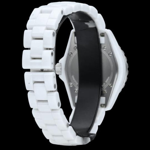 Chanel J-12 - Montre en céramique avec diamants 58 Facettes MT47542