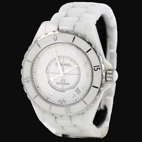 Chanel J12 - Montre automatique 38 mm en céramique et diamants 58 Facettes MT47875