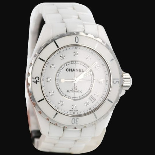 Chanel J12 - Montre automatique 38 mm en céramique et diamants 58 Facettes MT47875