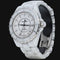 Chanel J12 - Montre 38 mm automatique en céramique et diamants 58 Facettes MT47876