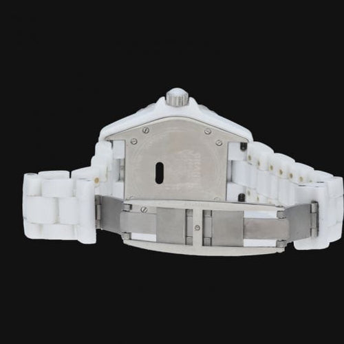 Chanel J12 - Montre 38 mm automatique en céramique et diamants 58 Facettes MT47876