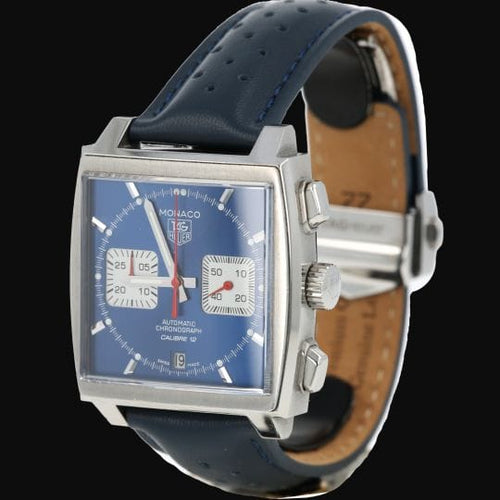 TAG Heuer Monaco - Montre chronographe Calibre 12 en acier 58 Facettes MT47555