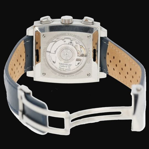 TAG Heuer Monaco - Montre chronographe Calibre 12 en acier 58 Facettes MT47555