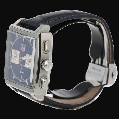 TAG Heuer Monaco - Montre chronographe en acier 58 Facettes MT47423