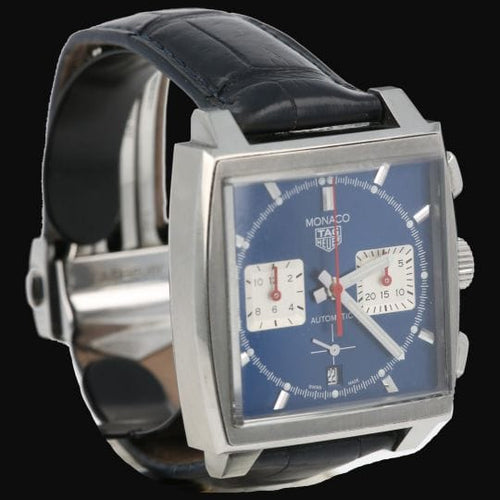 TAG Heuer Monaco - Montre chronographe en acier 58 Facettes MT47423