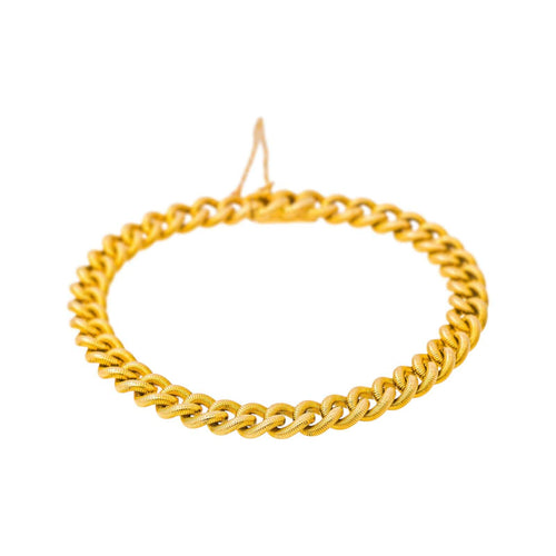 Bracelet maille gourmette en or jaune 58 Facettes 5435722CN