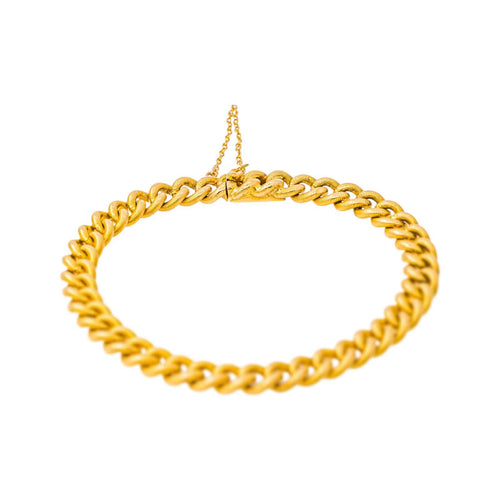 Bracelet maille gourmette en or jaune 58 Facettes 5435722CN