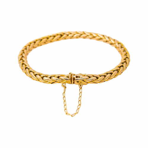 Bracelet maille palmier en or jaune 58 Facettes 5459694CN