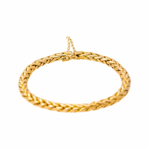 Bracelet maille palmier en or jaune 58 Facettes 5459694CN