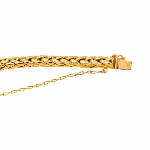 Bracelet maille palmier en or jaune 58 Facettes 5459694CN
