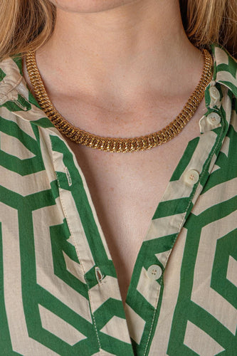 Collier maille américaine en or rose 58 Facettes 5480598CN