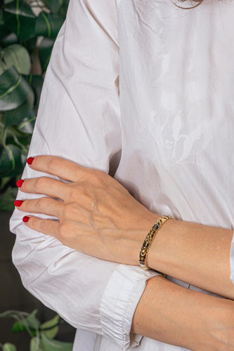 Bracelet en or jaune et or blanc 58 Facettes 5568998CN