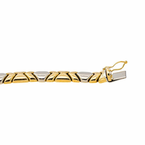 Bracelet en or jaune et or blanc 58 Facettes 5568998CN