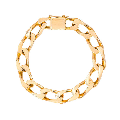 Bracelet maille gourmette en or rose 58 Facettes 5714423CN
