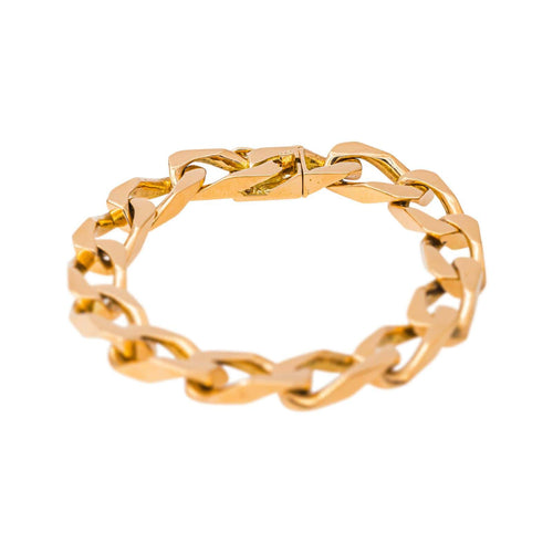 Bracelet maille gourmette en or rose 58 Facettes 5714423CN