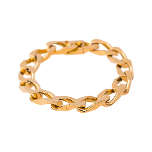 Bracelet maille gourmette en or rose 58 Facettes 5714423CN