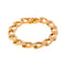 Bracelet maille gourmette en or rose 58 Facettes 5714423CN