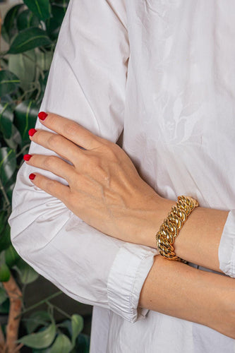 Bracelet maille américaine en or jaune 58 Facettes 5725837CN