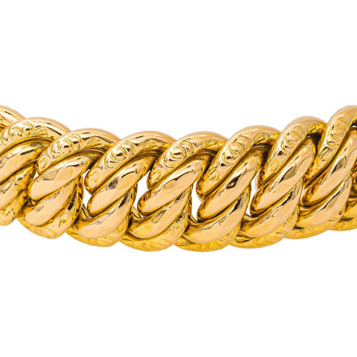 Bracelet maille américaine en or jaune 58 Facettes 5725837CN