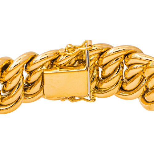 Bracelet maille américaine en or jaune 58 Facettes 5725837CN
