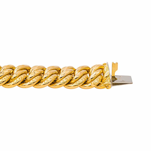 Bracelet maille américaine en or jaune 58 Facettes 5725837CN