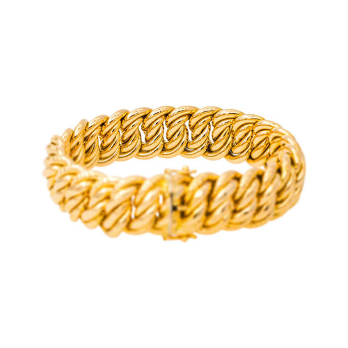 Bracelet maille américaine en or jaune 58 Facettes 5725837CN