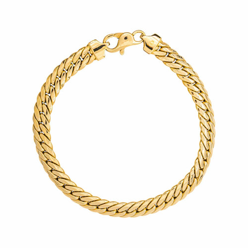 Bracelet maille anglaise en or jaune 58 Facettes 5725970CN