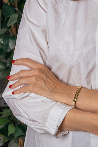 Bracelet maille anglaise en or jaune 58 Facettes 5725970CN