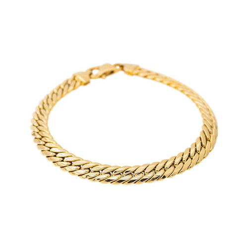 Bracelet maille anglaise en or jaune 58 Facettes 5725970CN