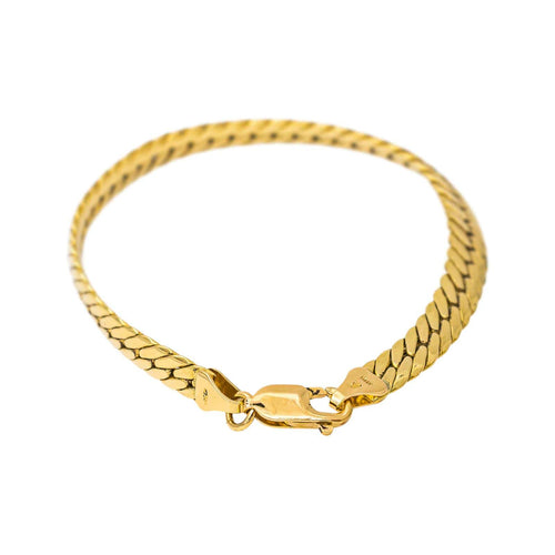 Bracelet maille anglaise en or jaune 58 Facettes 5729289CN