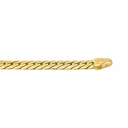 Bracelet maille anglaise en or jaune 58 Facettes 5729289CN