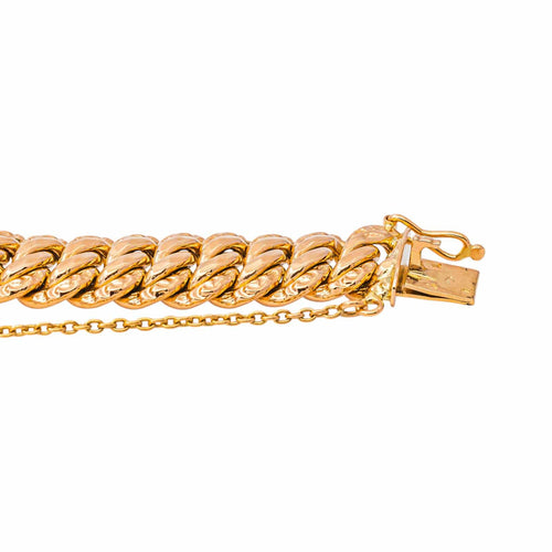 Bracelet maille américaine en or rose 58 Facettes 5749765CN
