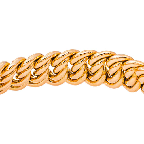 Bracelet maille américaine en or rose 58 Facettes 5749765CN