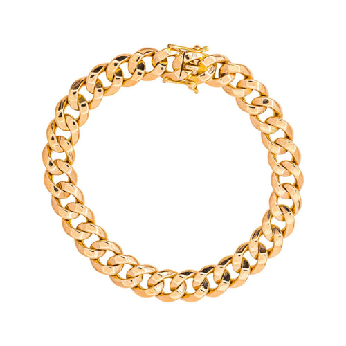 Bracelet maille gourmette en or jaune 58 Facettes 5753248CN