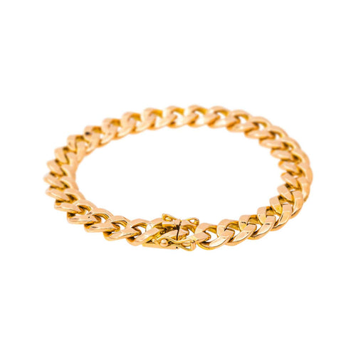 Bracelet maille gourmette en or jaune 58 Facettes 5753248CN