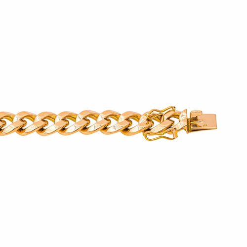 Bracelet maille gourmette en or jaune 58 Facettes 5753248CN
