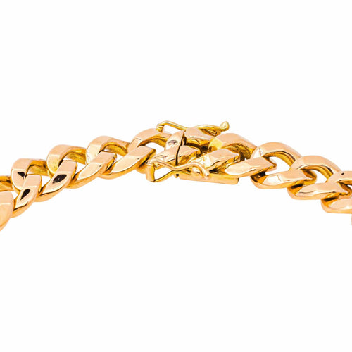 Bracelet maille gourmette en or jaune 58 Facettes 5753248CN