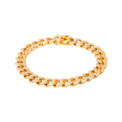 Bracelet maille gourmette en or jaune 58 Facettes 5753248CN