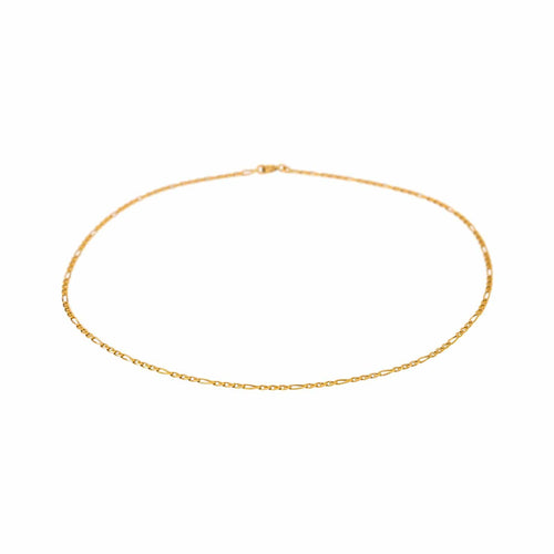 Collier maille figaro en or jaune 58 Facettes 5773955CN