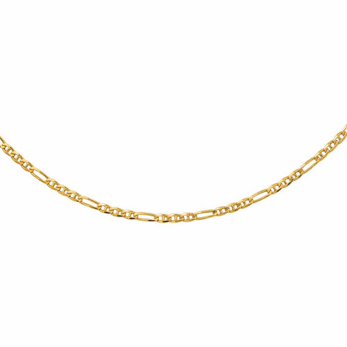 Collier maille figaro en or jaune 58 Facettes 5773955CN
