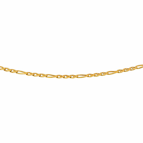 Collier maille figaro en or jaune 58 Facettes 5773955CN
