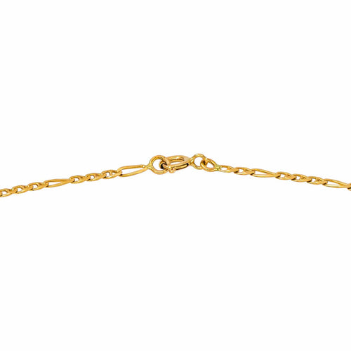 Collier maille figaro en or jaune 58 Facettes 5773955CN