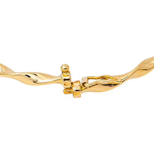 Bracelet jonc torsadé en or jaune 58 Facettes 5781658CN