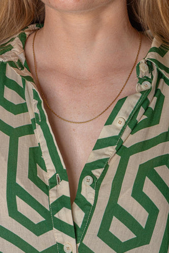 Collier maille forçat en or jaune 58 Facettes 5880440CN