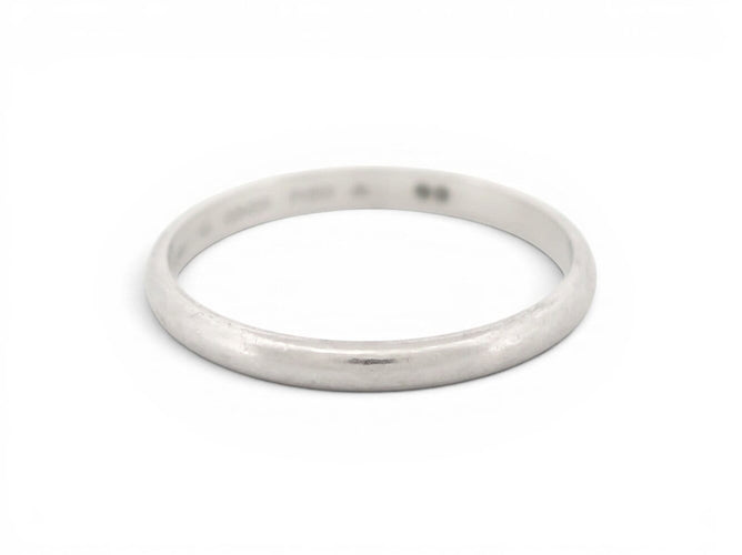 64 Cartier 1895 - Alliance 2 mm en platine 58 Facettes 276268