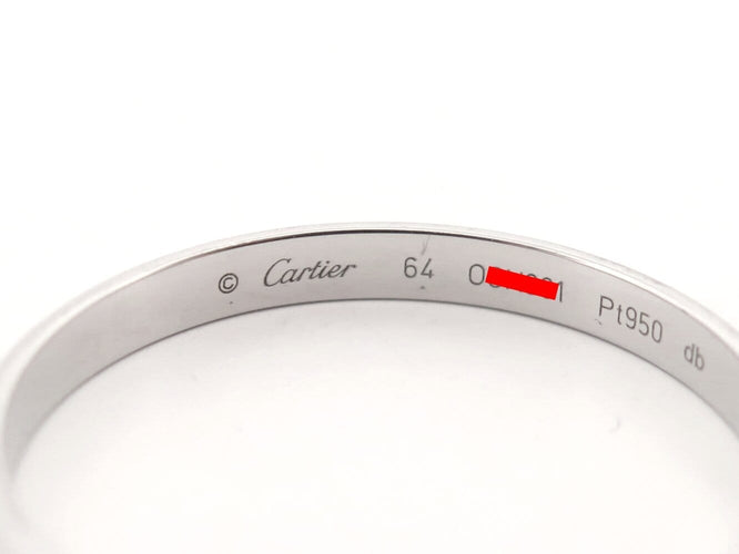 64 Cartier 1895 - Alliance 2 mm en platine 58 Facettes 276268